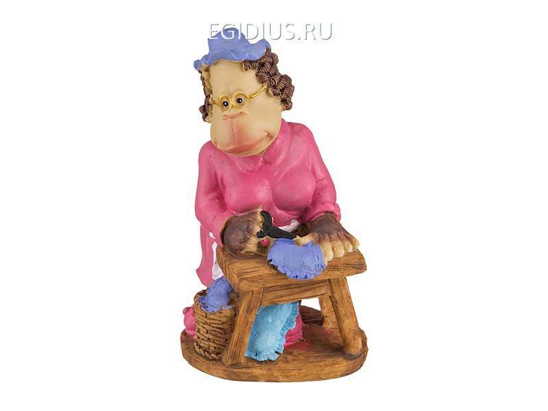 Фигурка "обезьяна-бабушка" 7.5*7*13 см. 330-531 фото 1 &mdash; Egidius.ru