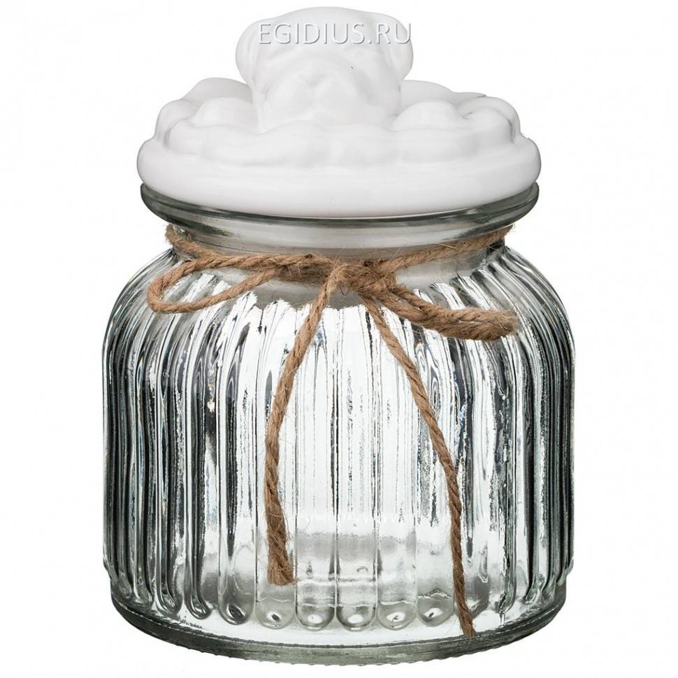 Банка для сыпучих продуктов "домашний любимец"  650 мл.11*11*17 см  332-458 фото 1 &mdash; Egidius.ru