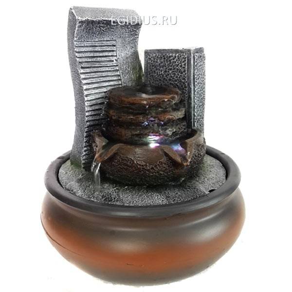 Фонтан со светодиодной подсветкой, L16,5 W16,5 H21 см 81-2327 фото 1 — Egidius.ru Фонтан со светодиодной подсветкой, L16,5 W16,5 H21 см 81-2327 фото 1 — Egidius.ru
