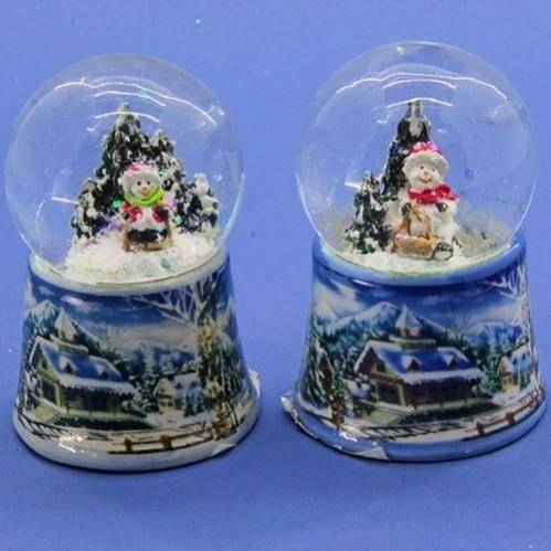 Новогодный водяной шар" 2вида, d=5см h=7см 3-1-208 фото 1 — Egidius.ru