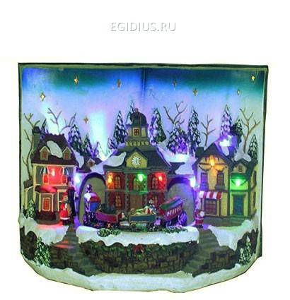 Новогодняя композиция с подсветкой Волшебная книга 29*16*20см  150-522 фото 1 &mdash; Egidius.ru