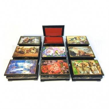 Шкатулка &quot;Палех&quot; в ассортименте 6*9см 3-4-145 — Egidius.ru