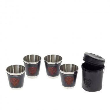 Стопка 60 мл, набор из 4-х шт в чехле 81-1660 — Egidius.ru