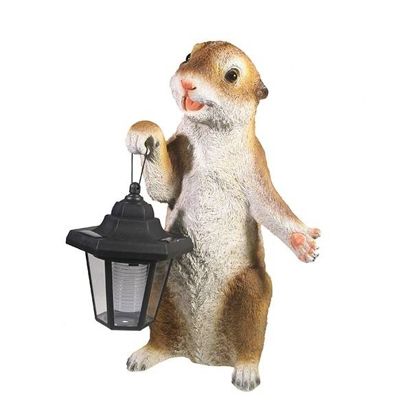 Фигура для дачи садовая "Суслик с фонариком"L15,5W15,5H36см 81-6760 фото 1 &mdash; Egidius.ru