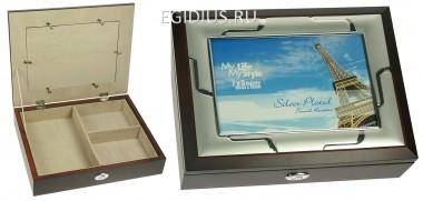 Шкатулка-фоторамка ювелирная Moretto 24*19*5см 110-230 — Egidius.ru