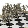 Шахматный набор  "Античные войны"  (черн-бел. с золотом мет. доска 44х44, дер. короб, фигуры золото/серебро) 31-0778 фото 4 &mdash; Egidius.ru