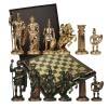 Шахматный набор "Греко-Романский Период" (коричн. мет. доска 28х28, дер. короб, фигуры золото/антик) 31-0819 фото 5 — Egidius.ru