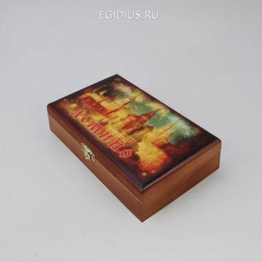 Домино в шкатулке &quot;Кремль&quot; 31-0901 — Egidius.ru