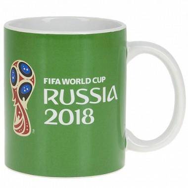 Кружка керамическая &quot;Чемпионат Мира FIFA 2018&quot; v=330мл.  406-148 — Egidius.ru