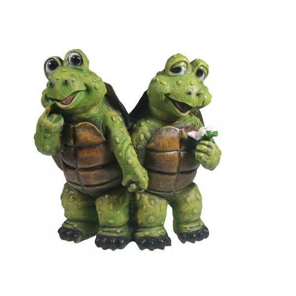Фигура для дачи "Две черепашки", L20 W11 H21 см 81-6761 фото 1 — Egidius.ru