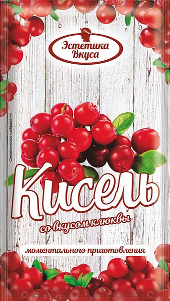 Кисель моментального приготовления со вкусом клюквы 5шт по 30г 8-2-017 — Egidius.ru