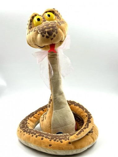 Музыкальная поющая и танцующая мягкая игрушка змея с бантом, символ года 2025 35 см 280-934 — Egidius.ru