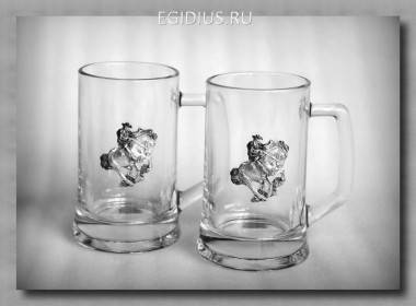 Набор пивных кружек 55299 &quot;Ковбой&quot;   300мл.   72-0047 — Egidius.ru