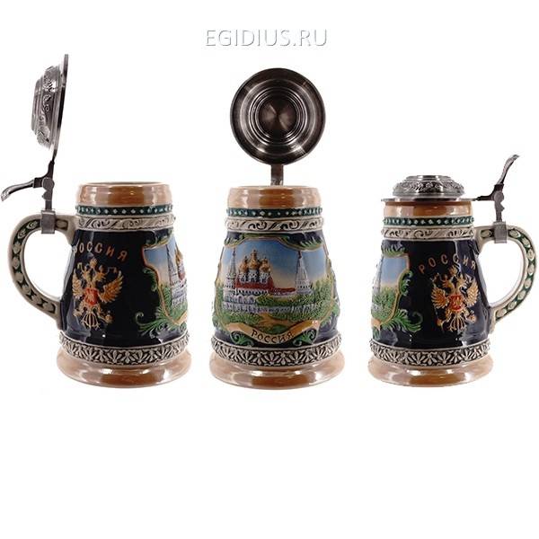 Кружка с крышкой, 750мл (без инд.упаковки) 80-0605 фото 1 — Egidius.ru