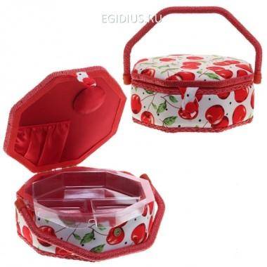 Шкатулка для рукоделия с подносом, L22,5 W22,5 H10см 81-4041 — Egidius.ru