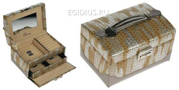 Шкатулка для ювелирных украшений Calvani 16*10*11см 110-605 фото 1 &mdash; Egidius.ru