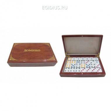 Настольная игра Домино, L21 W4 H13см (28 костяшек и коробка) 81-5411 — Egidius.ru