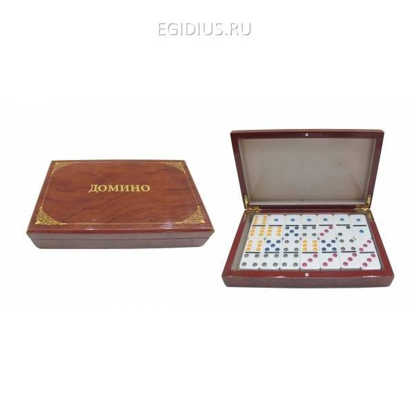 Настольная игра Домино, L21 W4 H13см (28 костяшек и коробка) 81-5411 фото 1 — Egidius.ru