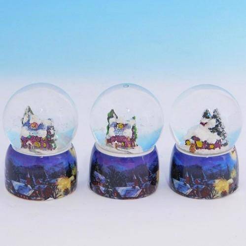 Стеклянный шар на фарфоровой подставке, 3вида D=4,5см, H=7см 3-1-210 фото 1 — Egidius.ru