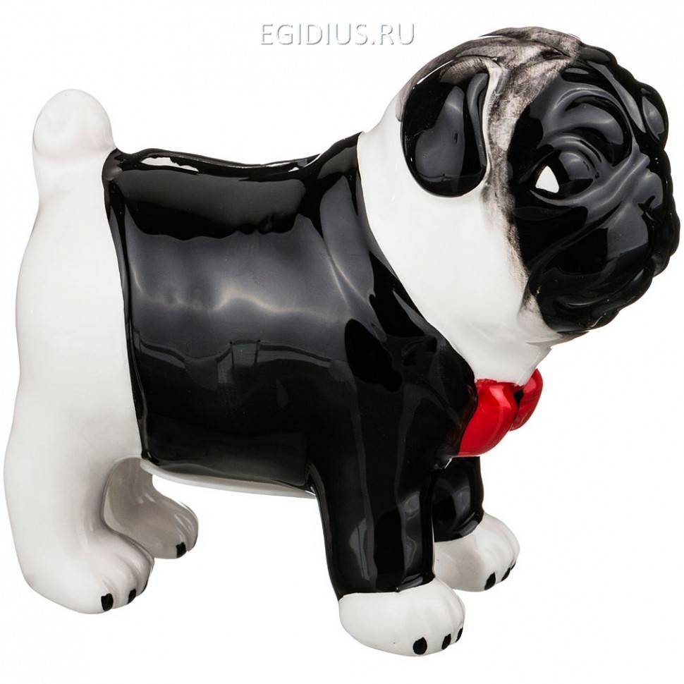 Копилка "мопс" 12*6 см.высота=11 см. 332-434 фото 1 — Egidius.ru