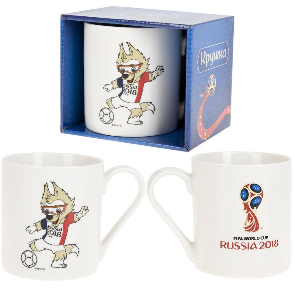 Кружка фарфоровая "ЧМ 2018/Франция" v=480мл.  406-231 фото 1 &mdash; Egidius.ru