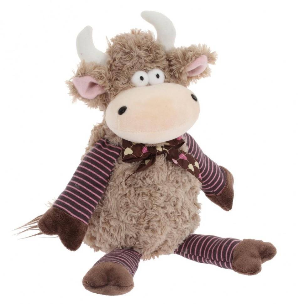 Игрушка набивная "Бычок", L22 W11 H40 см 82-1365 фото 1 &mdash; Egidius.ru