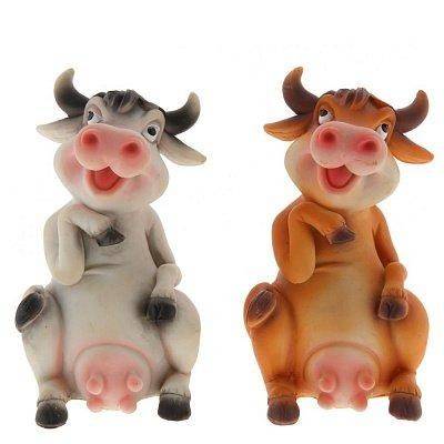 Копилка "Коровка", L8,5 W8 H13,5 см, 2в. 82-1467 фото 1 — Egidius.ru