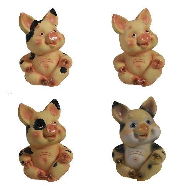 Фигура декоративная "Поросенок Ванька", L7W4.5H8.5, 4 в. 82-0421 фото 1 — Egidius.ru
