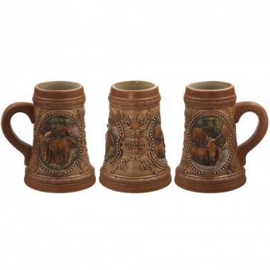 Кружка для пива &quot;Лоси&quot;, 800мл (б/инд.уп.) L16 W12 H16,5 см  80-0637 — Egidius.ru