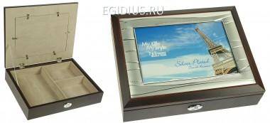 Шкатулка-фоторамка ювелирная Moretto 24*19*5см 110-231 — Egidius.ru