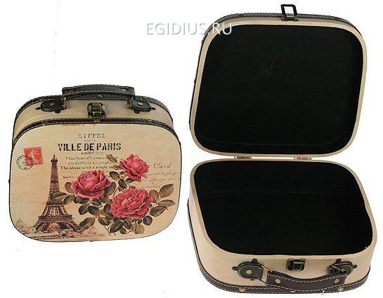 Набор сундучков из 2-х шт. 29*25*10см 110-538 фото 1 — Egidius.ru