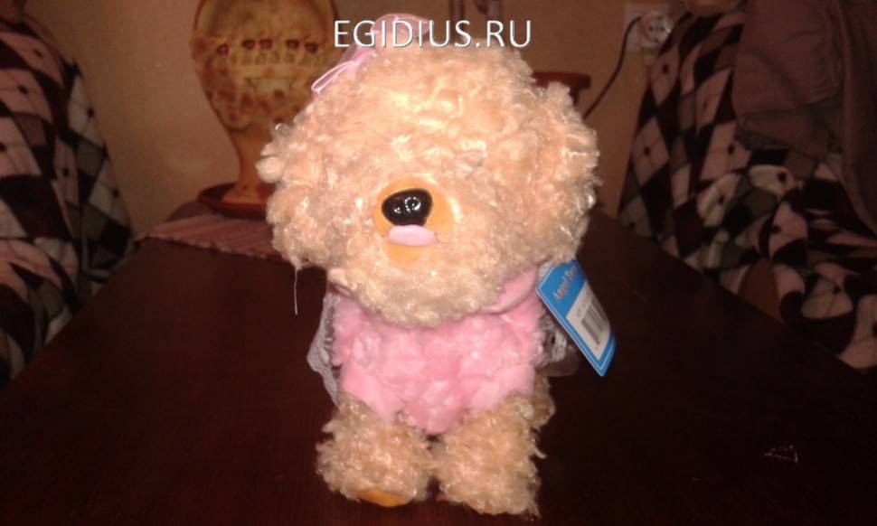 Поющая и танцующая интерактивная игрушка собачка 22 см 280-811 фото 1 — Egidius.ru