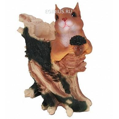 Садовая фигура: Кашпо Белка с орехом 50-0044 фото 1 — Egidius.ru