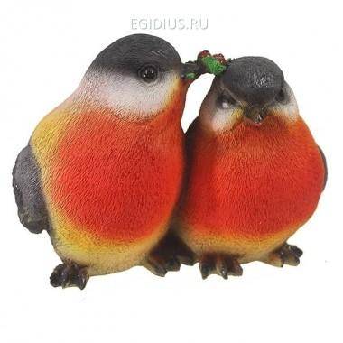 Фигура декоративная Снегири с ягодами L24W21H17 см 81-6233 — Egidius.ru