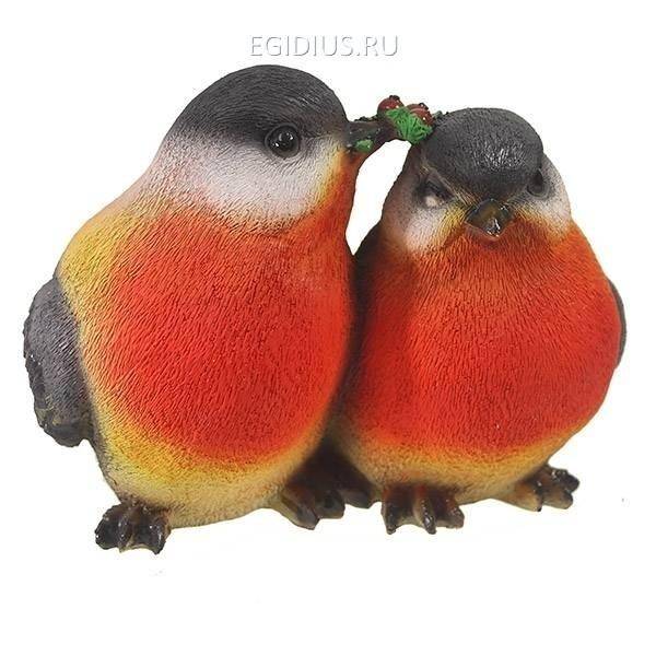 Фигура декоративная Снегири с ягодами L24W21H17 см 81-6233 фото 1 — Egidius.ru