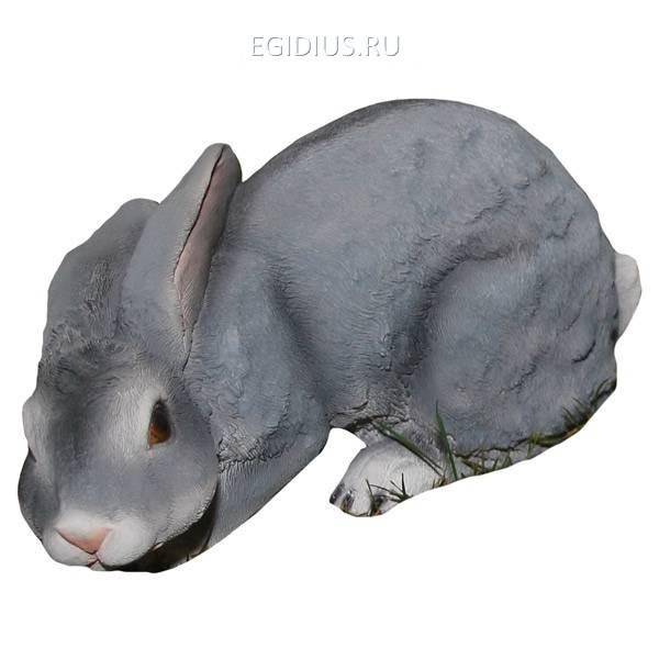 Фигура декоративная садовая "Заяц полевой прижатый" L35W17H15,5см 81-6291 фото 1 — Egidius.ru