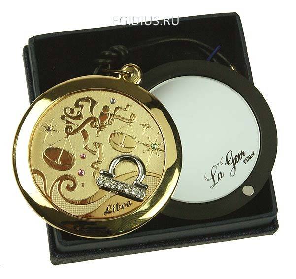 Зеркальце со стразами Весы серия LA GEER 105-508 фото 1 — Egidius.ru