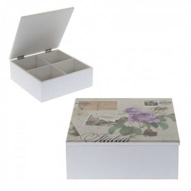 Шкатулка для чайных пакетиков 18х17х7см 81-7221 — Egidius.ru