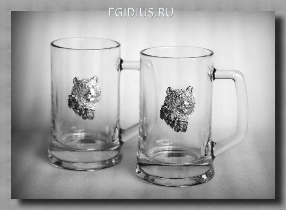 Набор пивных кружек 55299 "Тигр"  300мл.   72-0048 фото 1 — Egidius.ru