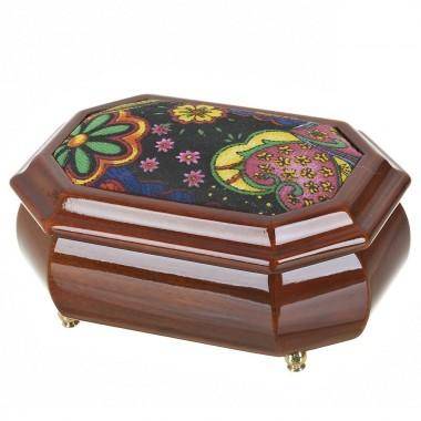 Шкатулка декоративная (для ювелирных украшений) &quot;Цветочная поляна&quot; 16*11,5*7см. 405-313 — Egidius.ru