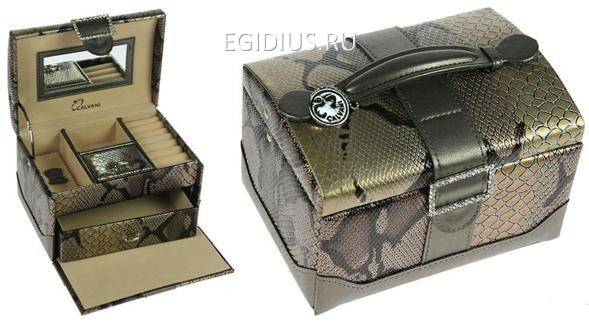 Шкатулка для ювелирных украшений Calvani 16*10*11см 110-606 фото 1 &mdash; Egidius.ru