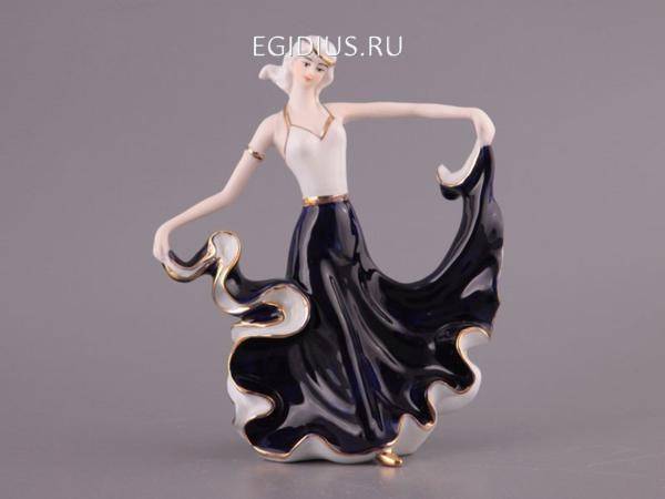 Статуэтка "дама в синем" 320-328 фото 1 &mdash; Egidius.ru