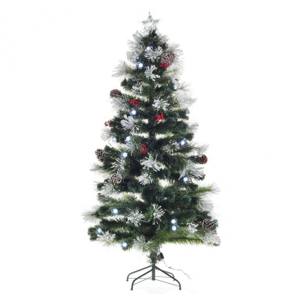 Ёлка искусственная с подсветкой (работает от сети, 1,6w, 12V, длина провода 1,8м, 76 лампочек), 180с 80-0045 фото 1 — Egidius.ru