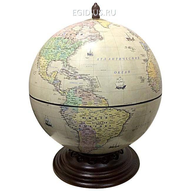 Глобус-бар настольный,диам.40см, 40*50h 700-061 фото 1 — Egidius.ru