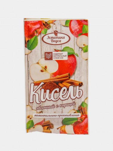 Кисель моментального приготовления со вкусом Яблока и корицы 5шт по 30г 8-2-020 — Egidius.ru