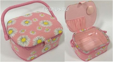 Шкатулка для рукоделия  Сундучок  23*19*11см  115-042 — Egidius.ru