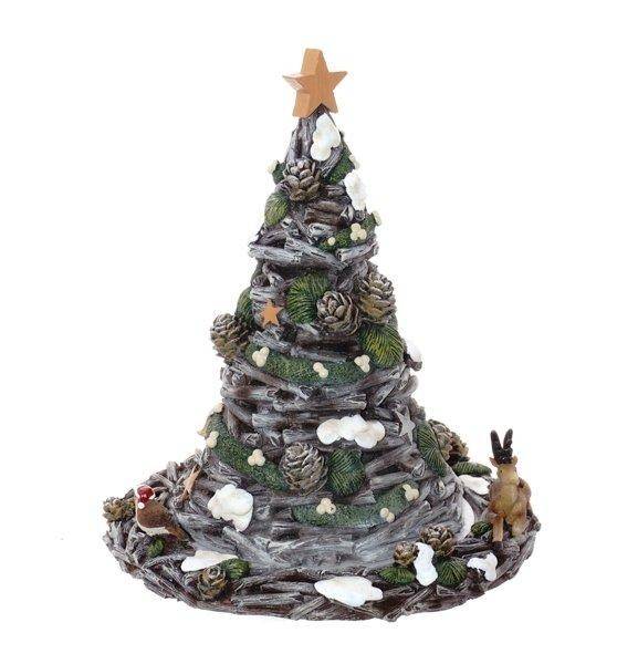 Фигурка декоративная  с музыкой и функцией движения "Ёлка", 15,5х15,5х18,5см 84-0406 фото 1 &mdash; Egidius.ru