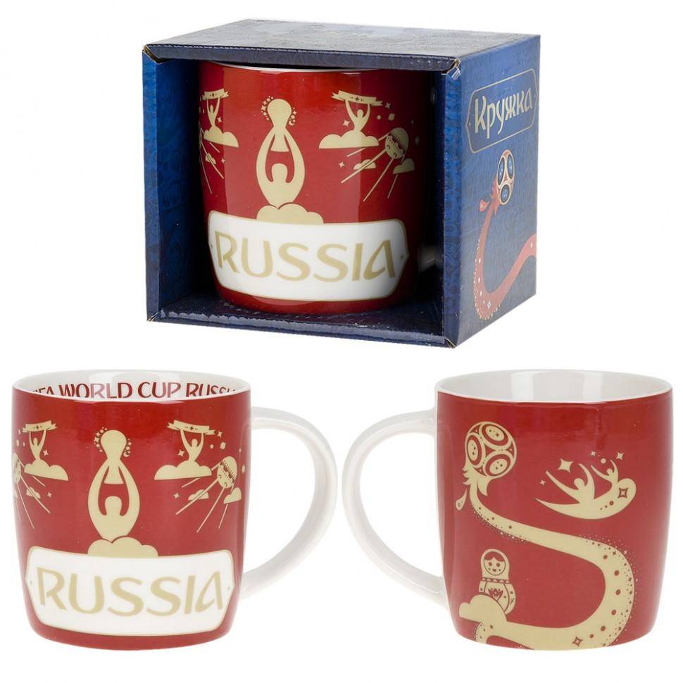 Кружка фарфоровая "Чемпионат Мира FIFA 2018" v=380мл.  406-188 фото 1 — Egidius.ru