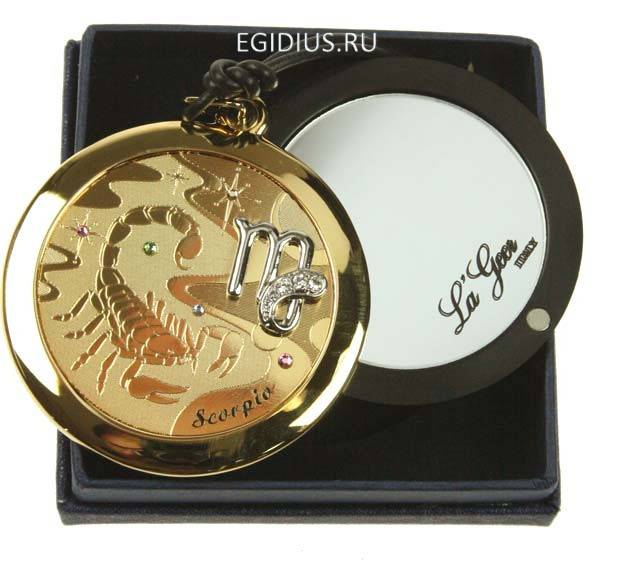 Зеркальце со стразами Скорпион серия LA GEER 105-509 фото 1 — Egidius.ru