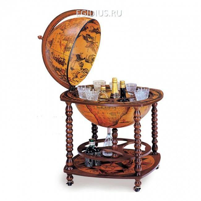 Глобус-бар с подст.д/бут., диам.60см,73x73x103h 700-022 фото 1 &mdash; Egidius.ru